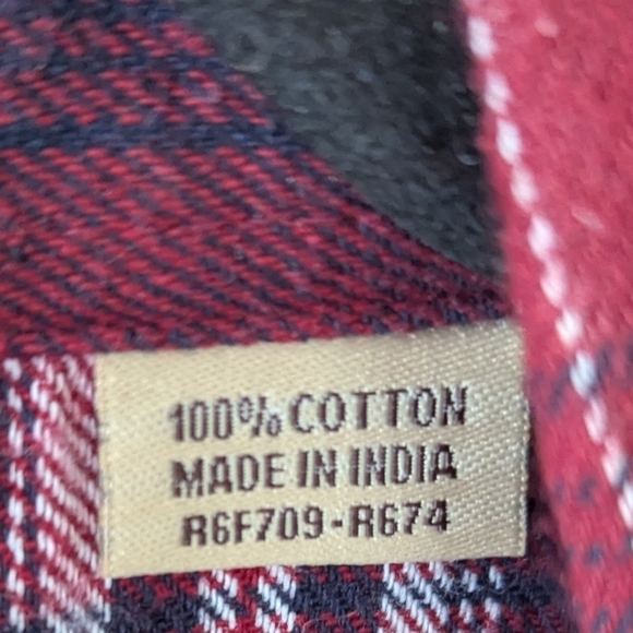 Resistor Double R Western Pearl Snap Long Sleeve Flannel Plaid Shirt Large - Picture 4 of 8